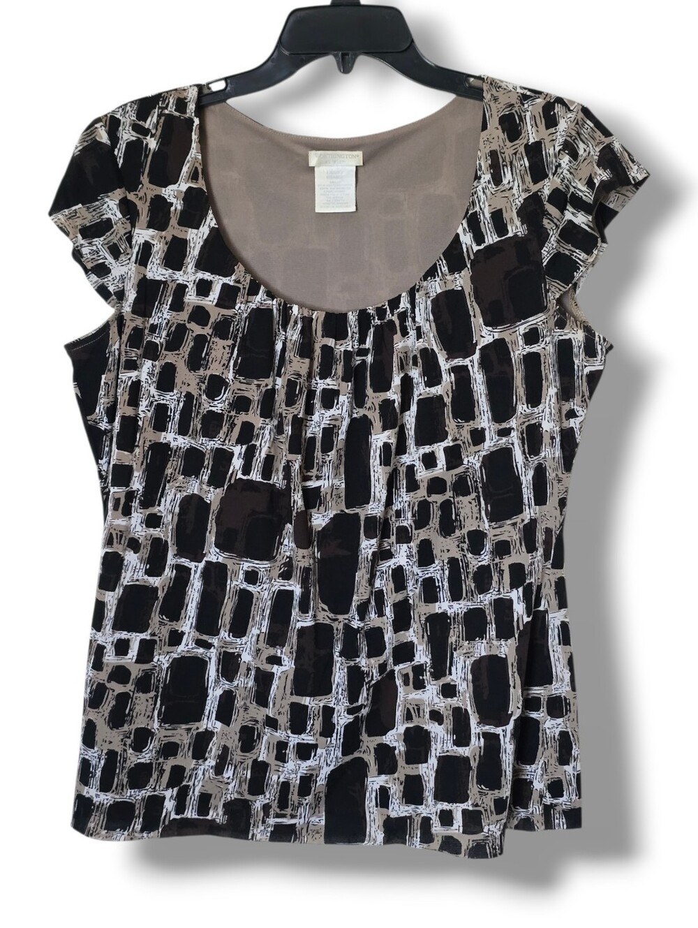 Worthington Patterned Blouse - Size Large